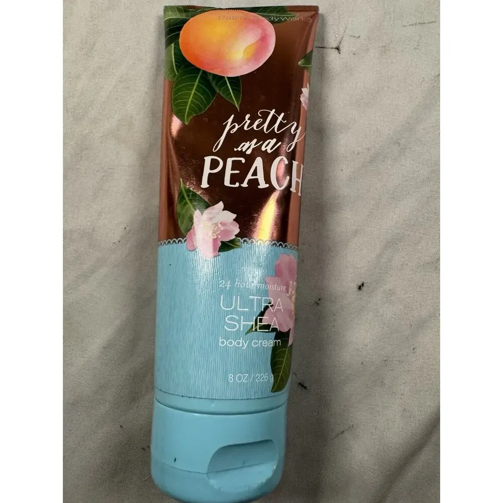 Bath & Body Works Pretty As A Peach Ultra Shea Body Cream 8 Oz New